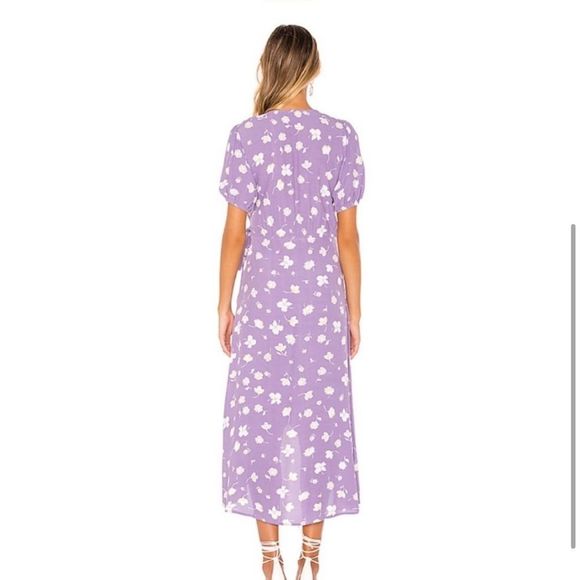 Sanctuary Purple Floral Wrap Dress - Picture 3 of 7